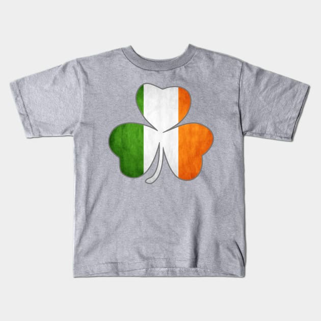 Tricolor Shamrock Kids T-Shirt by ianscott76